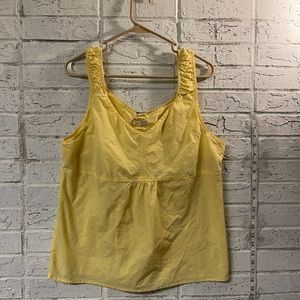 Royal Robbins Yellow Cotton Tank Top XL
